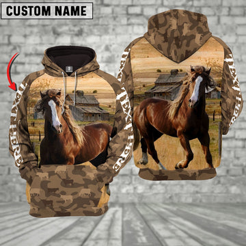 Horse Farming Personalized 3D Hoodie, Farmer Hoodie, Custom Farm Shirts, Farmer T Shirt