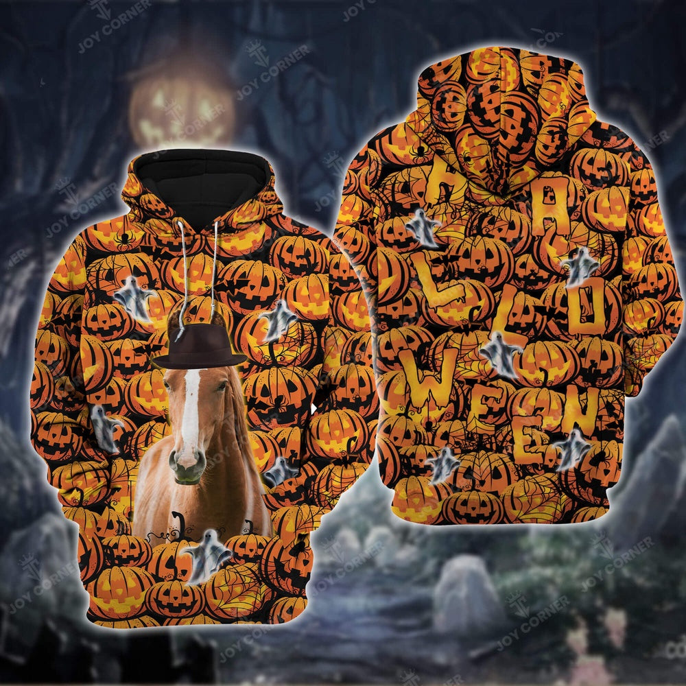 Horse Halloween 3D Shirt, Farmer Hoodie, Farm Themed Shirts, Farm Tee Shirts