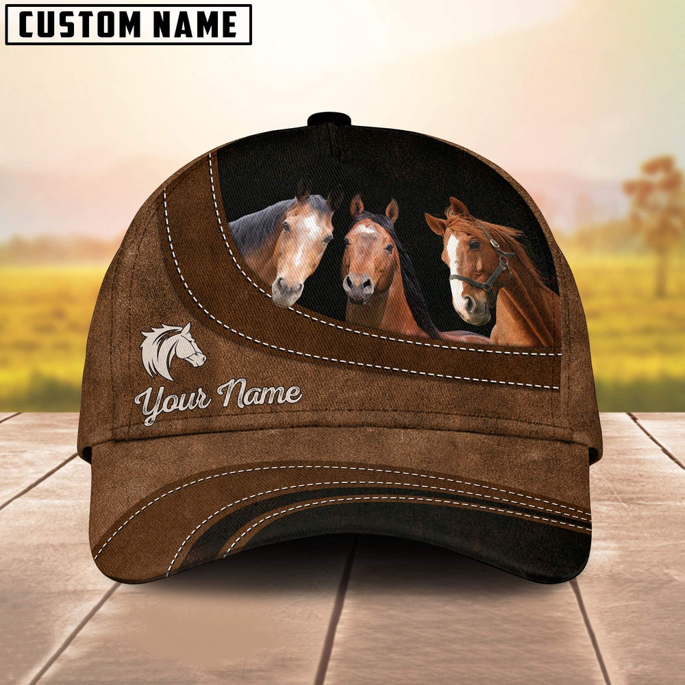 Horse Happiness Customized Name Cap, Farmer Cap, Cap For Farmers, Best Farm Hat, Farm Use Hat