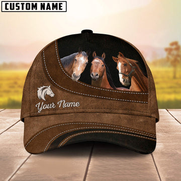 Horse Happiness Customized Name Cap, Farmer Cap, Cap For Farmers, Best Farm Hat, Farm Use Hat