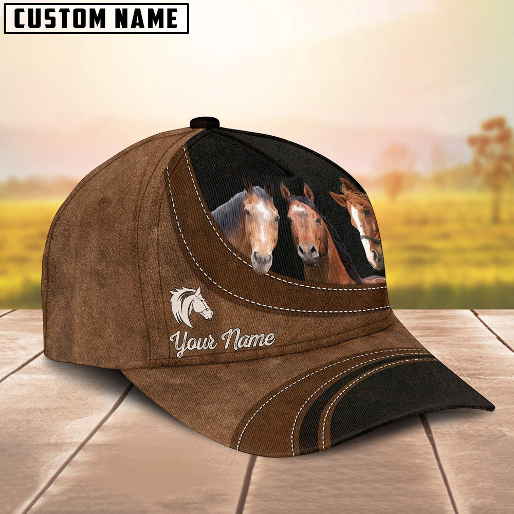 Horse Happiness Customized Name Cap, Farmer Cap, Cap For Farmers, Best Farm Hat, Farm Use Hat