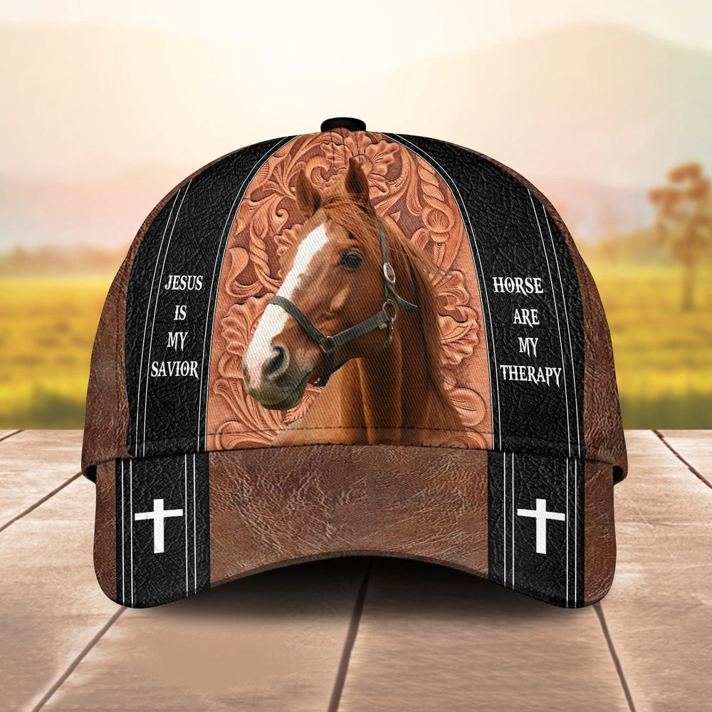 Horse Is My Therapy Cap, Farmer Cap, Vintage Farmer Hat, Mens Farmer Hats, Cap For Farmers