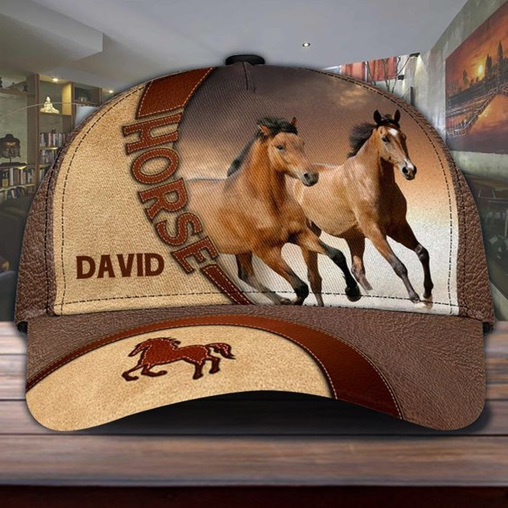 Horse Lover Customized Name Cap, Farmer Cap, Cap For Farmers, Best Farm Hat, Farm Use Hat