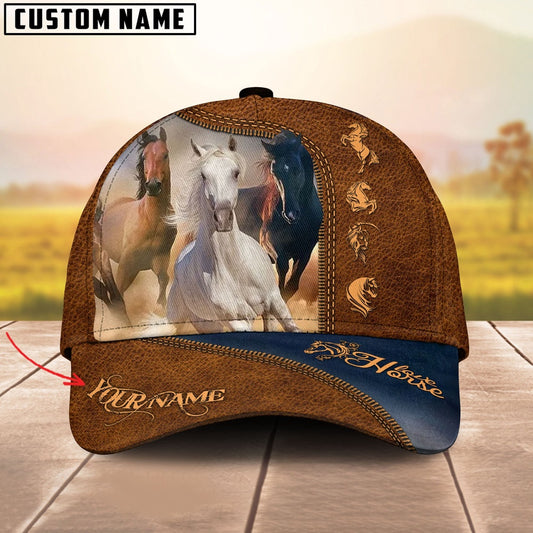 Horses Lovers Customized Name Cap, Farmer Cap, Cap For Farmers, Best Farm Hat, Farm Use Hat