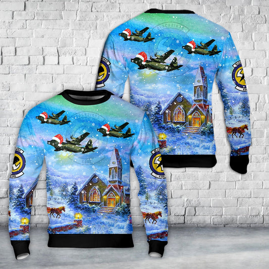 Hurlburt Field, Florida, US Air Force 8th Special Operations Squadron Lockheed MC-130E Combat Talon II Christmas Sweater, Christmas Ugly Sweater