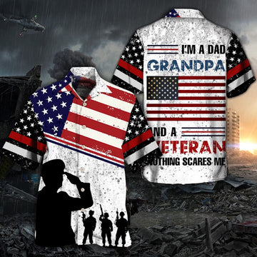 I Am A Dad Grandpa And A Veteran Hawaiian ShirtShort, Farm Hawaiian Shirt, Farmer Hawaii