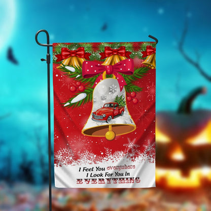 I Feel You Everywhere Garden FlagXmas, Garden Flags, Outdoor Xmas Flags, Christmas Outdoor Decor