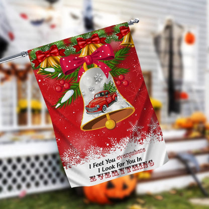 I Feel You Everywhere Garden FlagXmas, Garden Flags, Outdoor Xmas Flags, Christmas Outdoor Decor