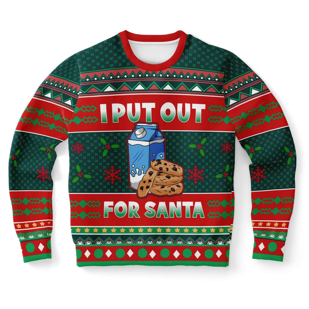 I Put Out For Santa Ugly Christmas Sweater, Christmas Ugly Sweater, Sweater Xmas, Ugly Sweater