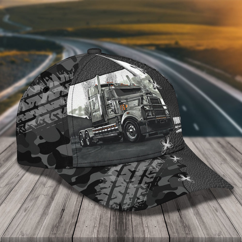 I'm A Veteran And A Trucker Customized Name 3D Cap, Farmer Cap, Cap For Farmers, Best Farm Hat, Farm Use Hat