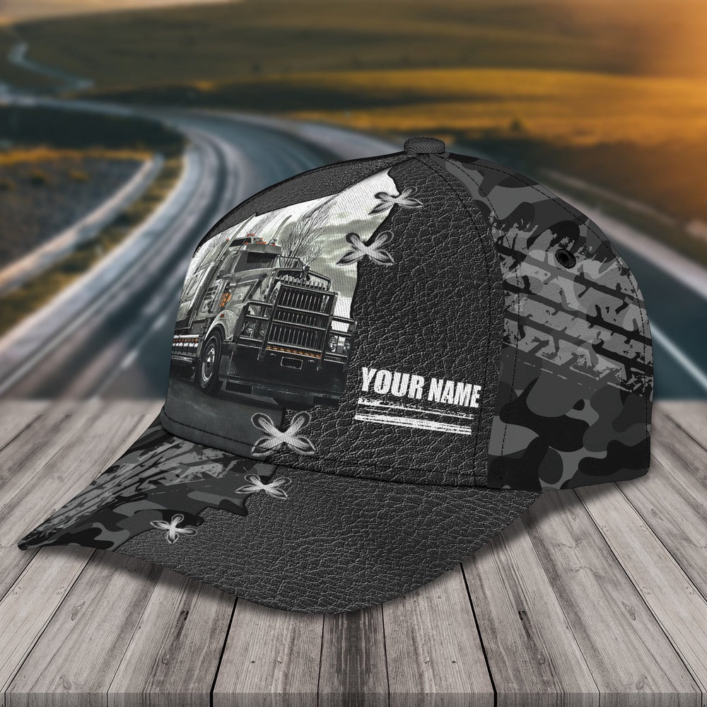 I'm A Veteran And A Trucker Customized Name 3D Cap, Farmer Cap, Cap For Farmers, Best Farm Hat, Farm Use Hat