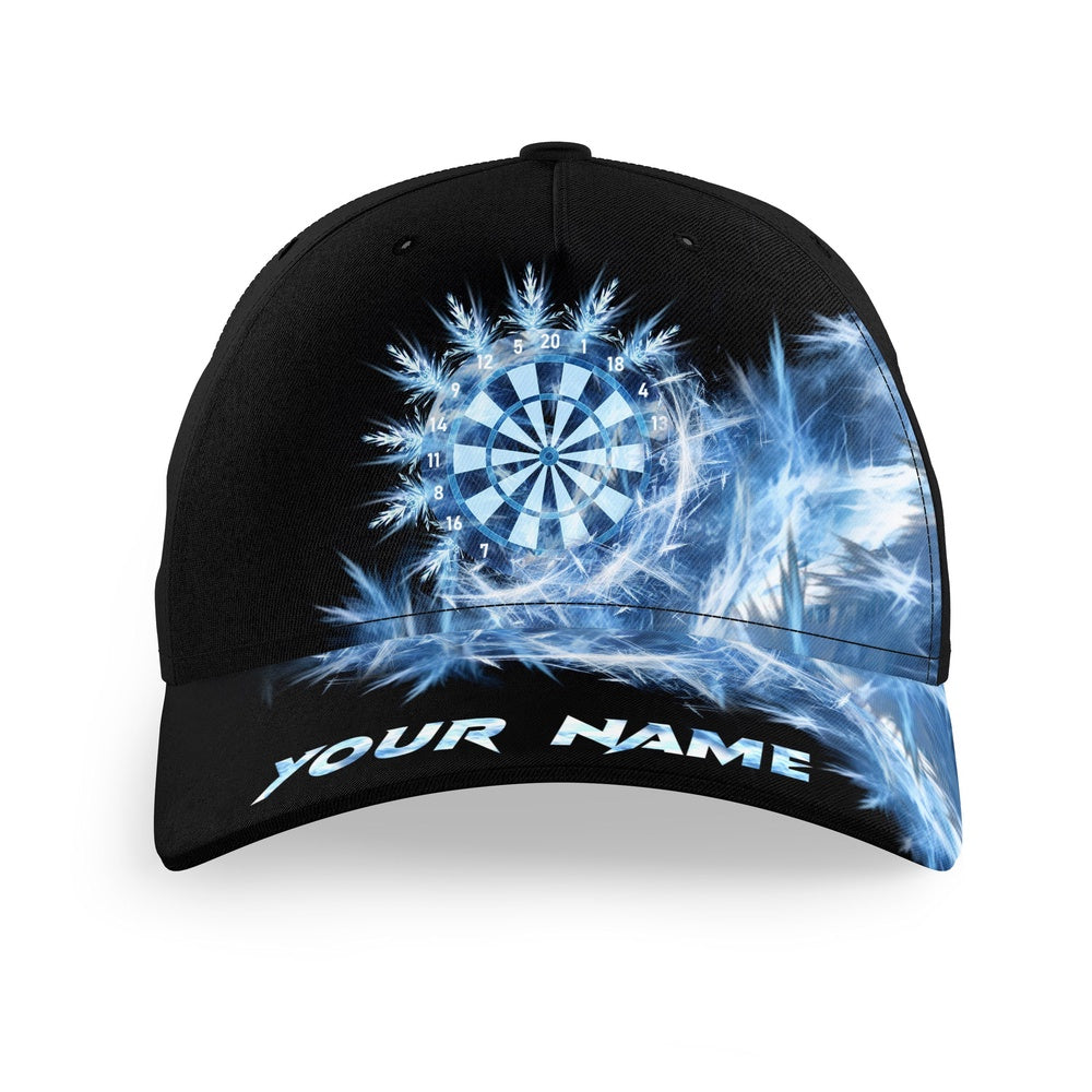 Icy Blue Light Baseball Darts Cap Customized Darts Hat For Darts Players, Darts Team Cap Hats