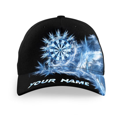Icy Blue Light Baseball Darts Cap Customized Darts Hat For Darts Players, Darts Team Cap Hats