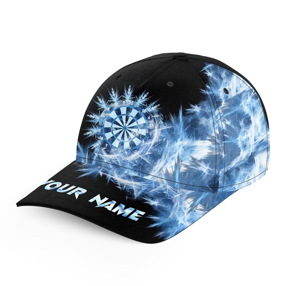 Icy Blue Light Baseball Darts Cap Customized Darts Hat For Darts Players, Darts Team Cap Hats