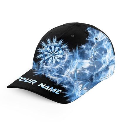 Icy Blue Light Baseball Darts Cap Customized Darts Hat For Darts Players, Darts Team Cap Hats