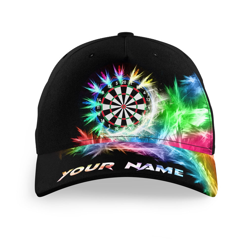 Icy Colorful Light Baseball Darts Cap Customized Darts Hat For Darts Players, Darts Team Cap Hats