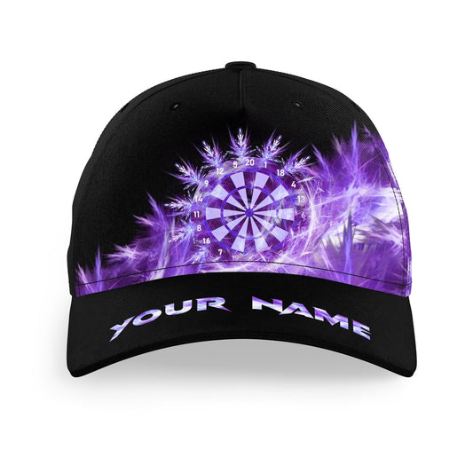 Icy Purple Light Baseball Darts Cap Customized Darts Hat For Darts Players, Darts Team Cap Hats