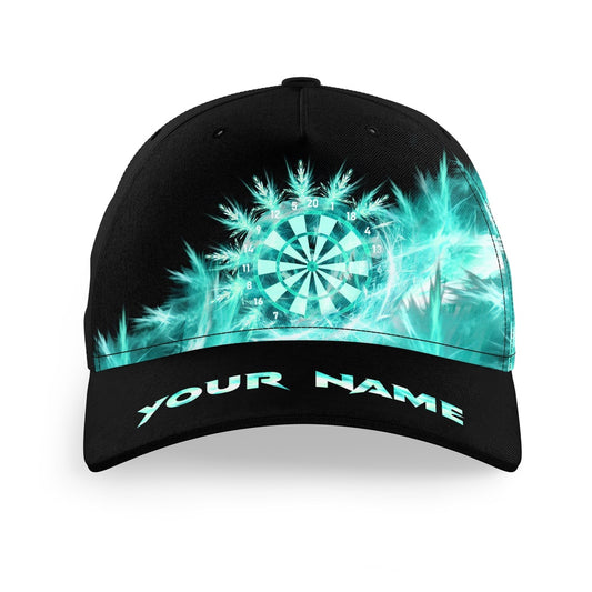 Icy Turquoise Light Baseball Darts Cap Customized Darts Hat For Darts Players, Darts Team Cap Hats