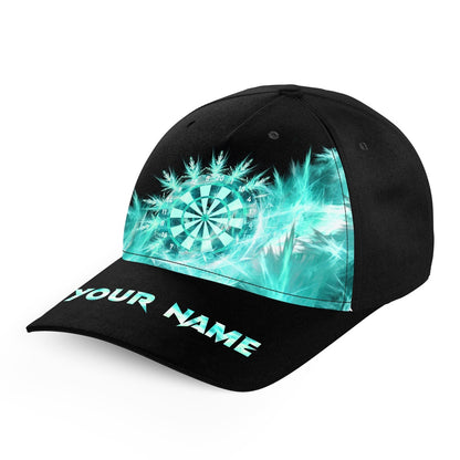 Icy Turquoise Light Baseball Darts Cap Customized Darts Hat For Darts Players, Darts Team Cap Hats