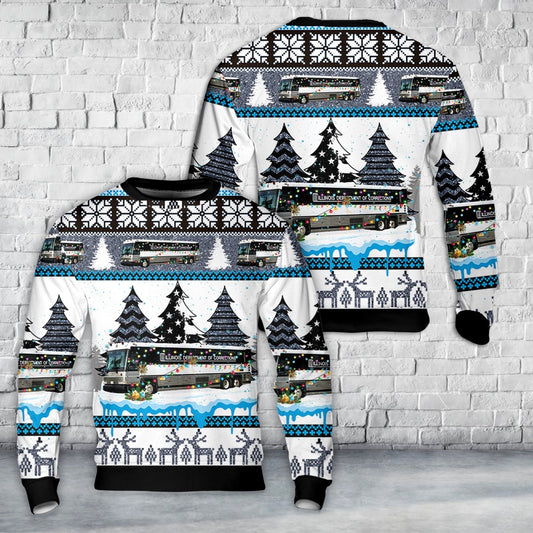 Illinois Department Of Corrections Christmas AOP Sweater, Christmas Ugly Sweater, Sweater Xmas, Ugly Sweater
