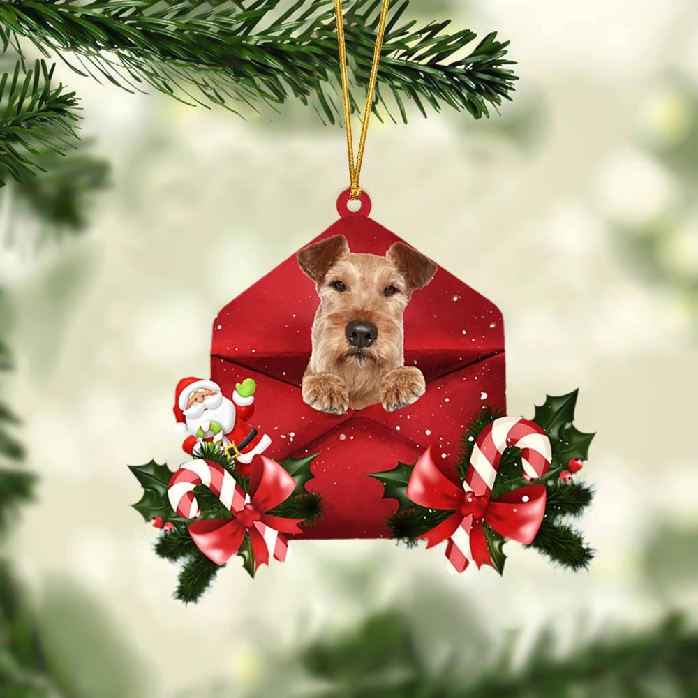 Irish Terrier Christmas Letter Ornament, Car Ornament, Gifts For Pet Owners