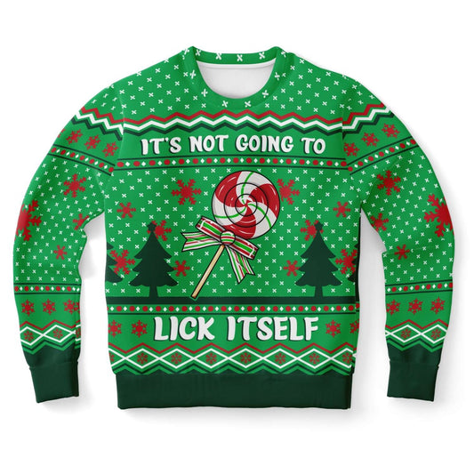 It's Not Going To Lick Itself Ugly Christmas Sweater, Christmas Ugly Sweater, Sweater Xmas, Ugly Sweater
