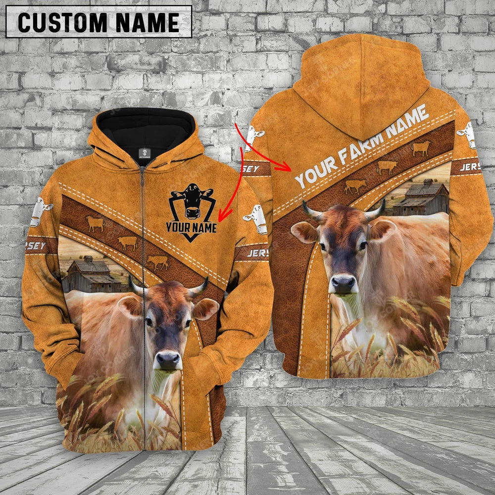 Jersey 3D Customized Name Farm Name Hoodie, Farmer Hoodie, Custom Farm Shirts, Farmer T Shirt