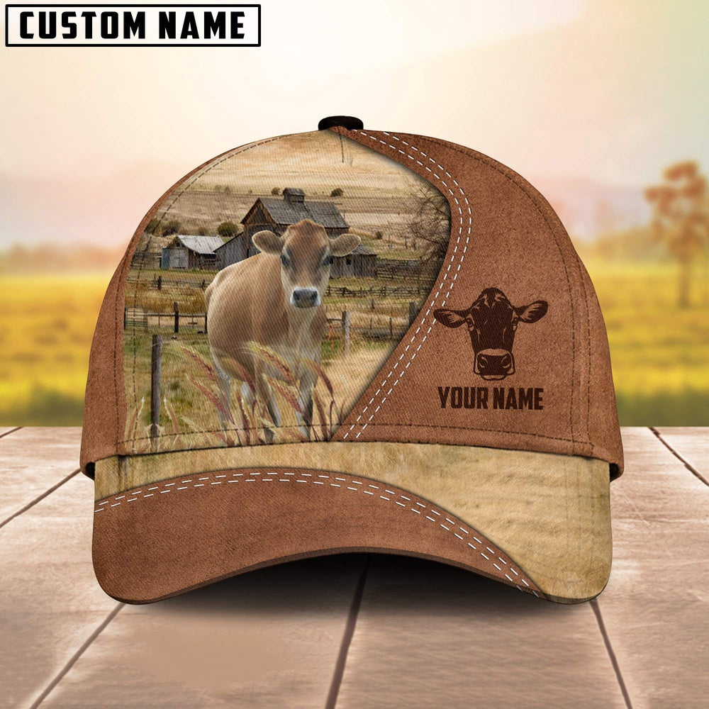 Jersey Customized Name Brown Cap, Farmer Cap, Cap For Farmers, Best Farm Hat, Farm Use Hat