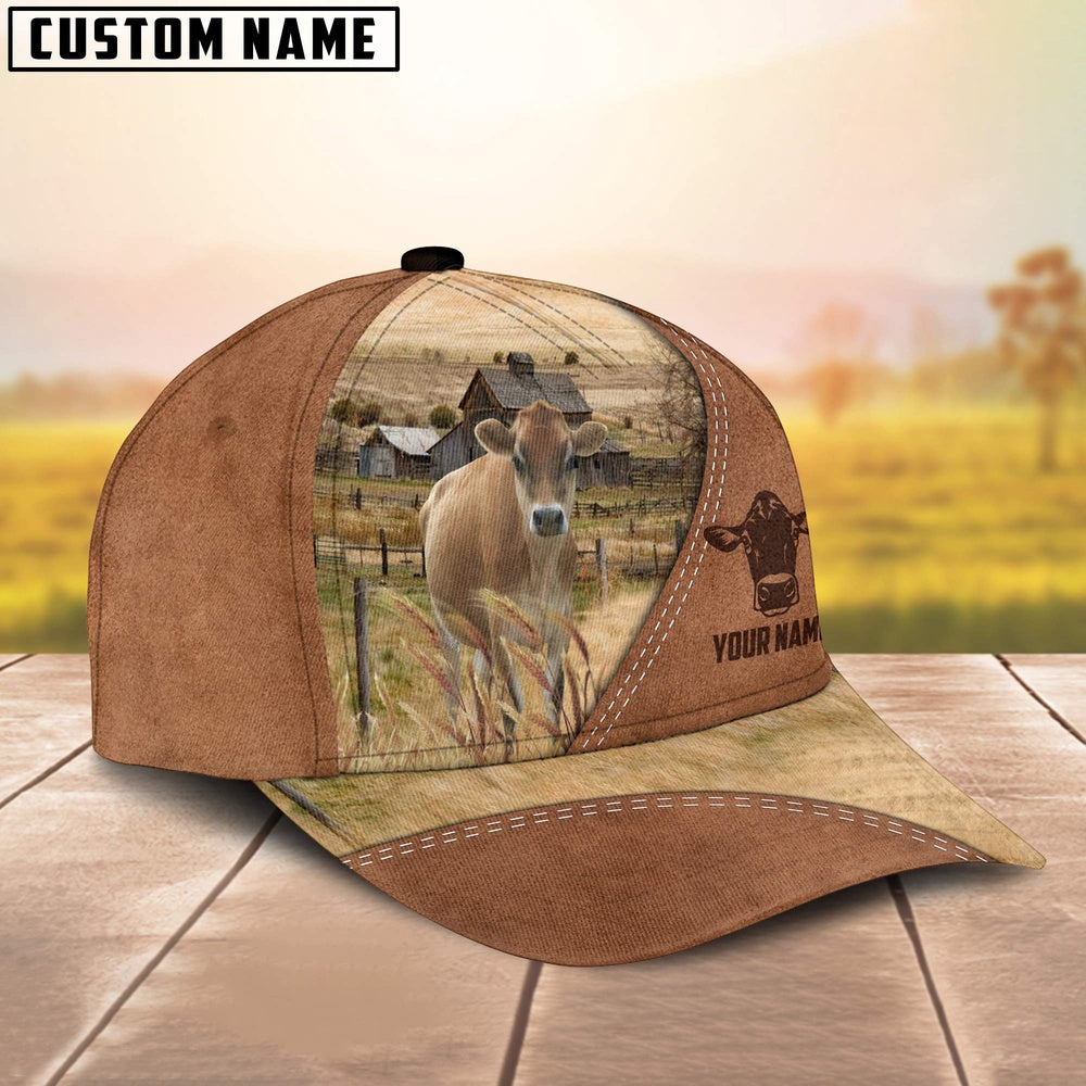 Jersey Customized Name Brown Cap, Farmer Cap, Cap For Farmers, Best Farm Hat, Farm Use Hat