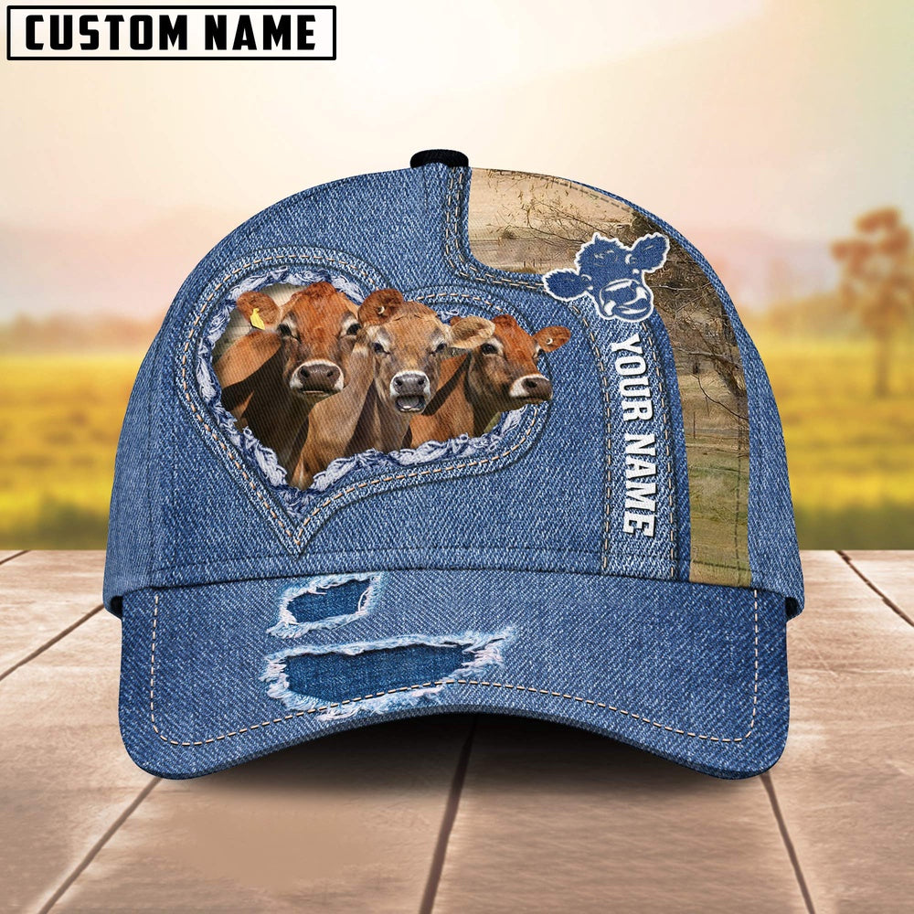 Jersey Customized Name Denim Cap, Farmer Cap, Cap For Farmers, Best Farm Hat, Farm Use Hat