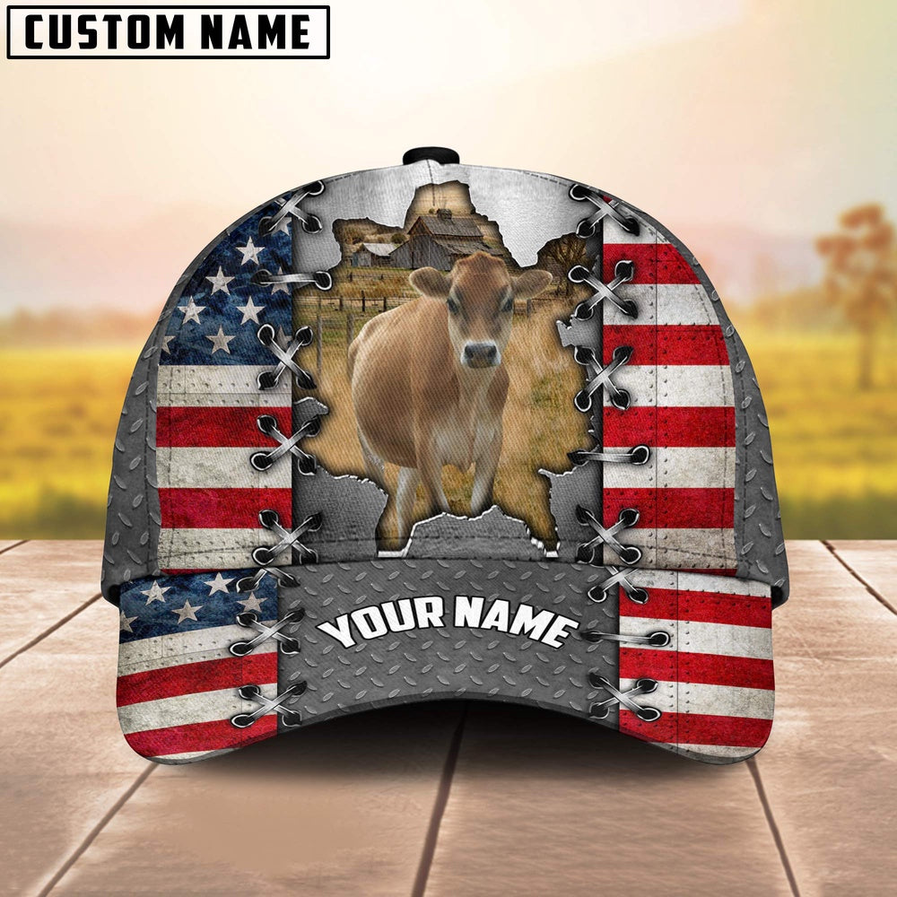 Jersey Customized Name US Flag Cap, Farmer Cap, Cap For Farmers, Best Farm Hat, Farm Use Hat