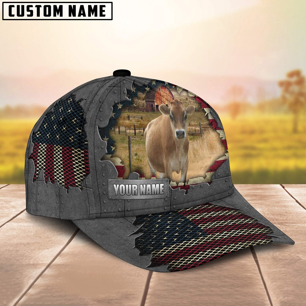 Jersey Customized Name US Flag Net Cap, Farmer Cap, Cap For Farmers, Best Farm Hat, Farm Use Hat
