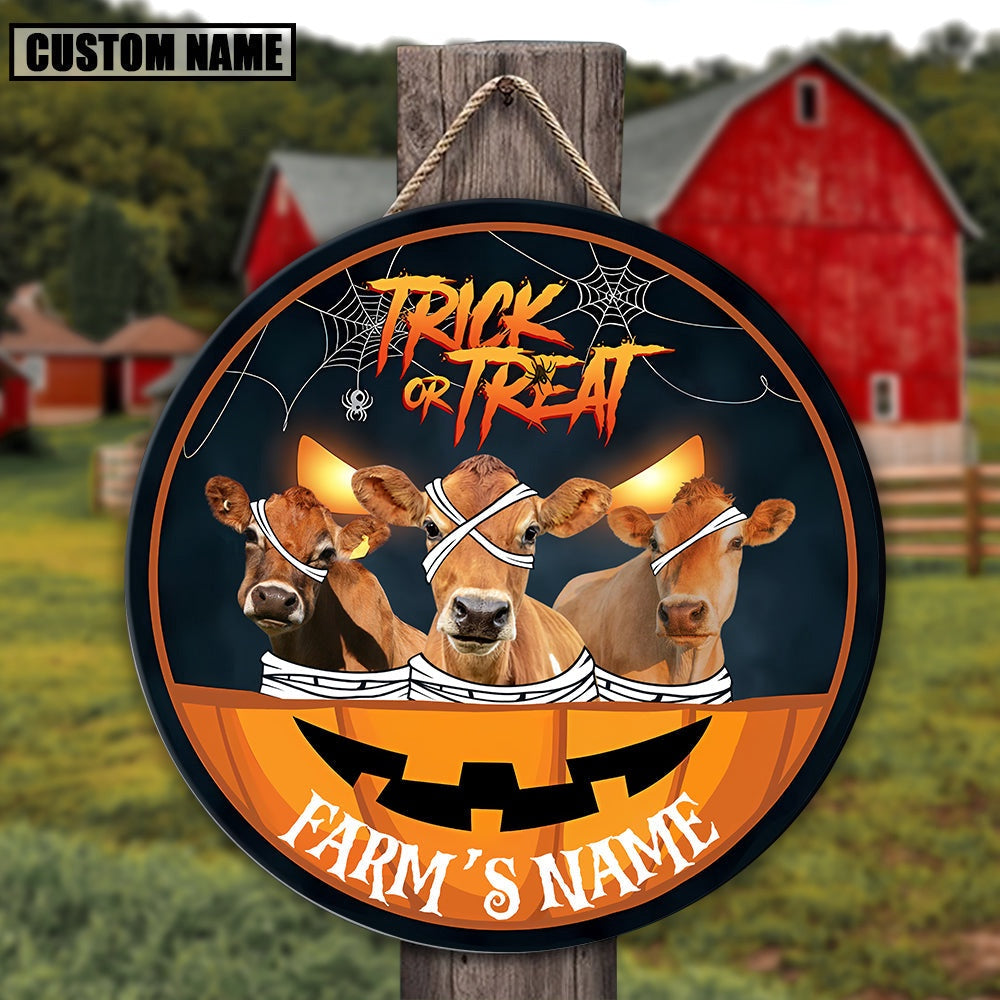 Jersey Halloween Happiness Pattern Happy Halloween Wooden Sign, Farm Wood Sign, Farm House Wood Signs