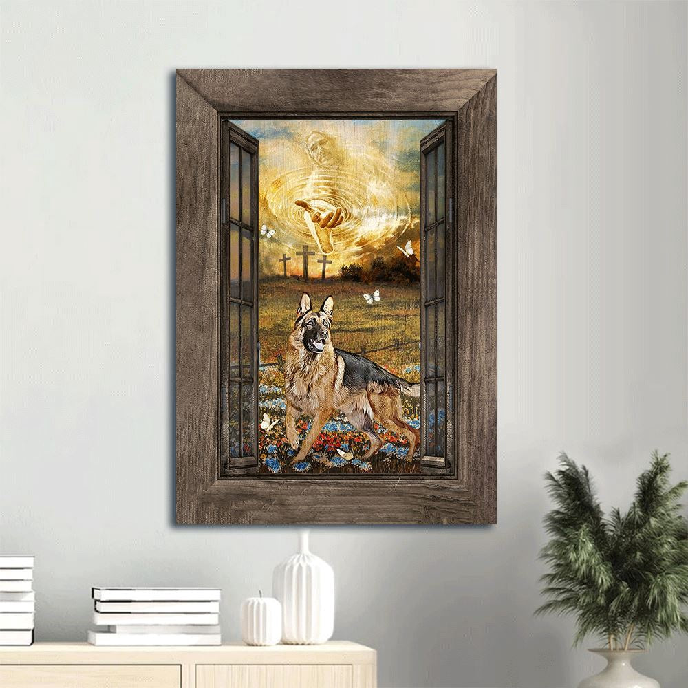 Jesus Calls, German Shepherd Drawing, Blue Flower Field, Old Portrait Canvas Prints, Farm Canvas, Farm Art Decor
