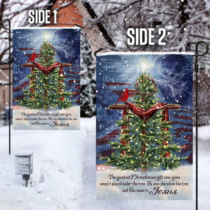 Jesus Christ The Greatest Gift Christmas Flag, Christmas Outdoor Decor Decoration