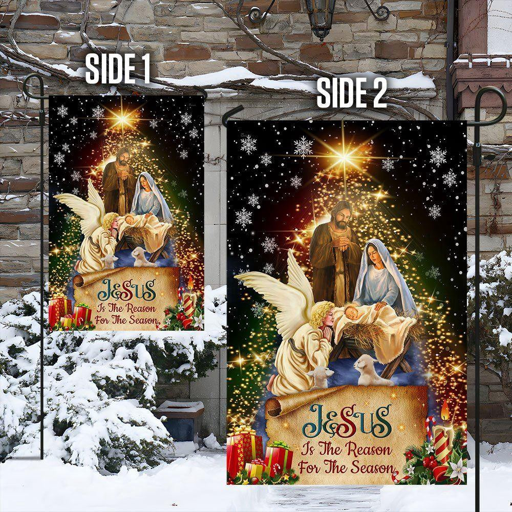 Jesus Christmas Flag Jesus Is The Reason For The Season Christmas Flag, Christmas Outdoor Decor Decoration