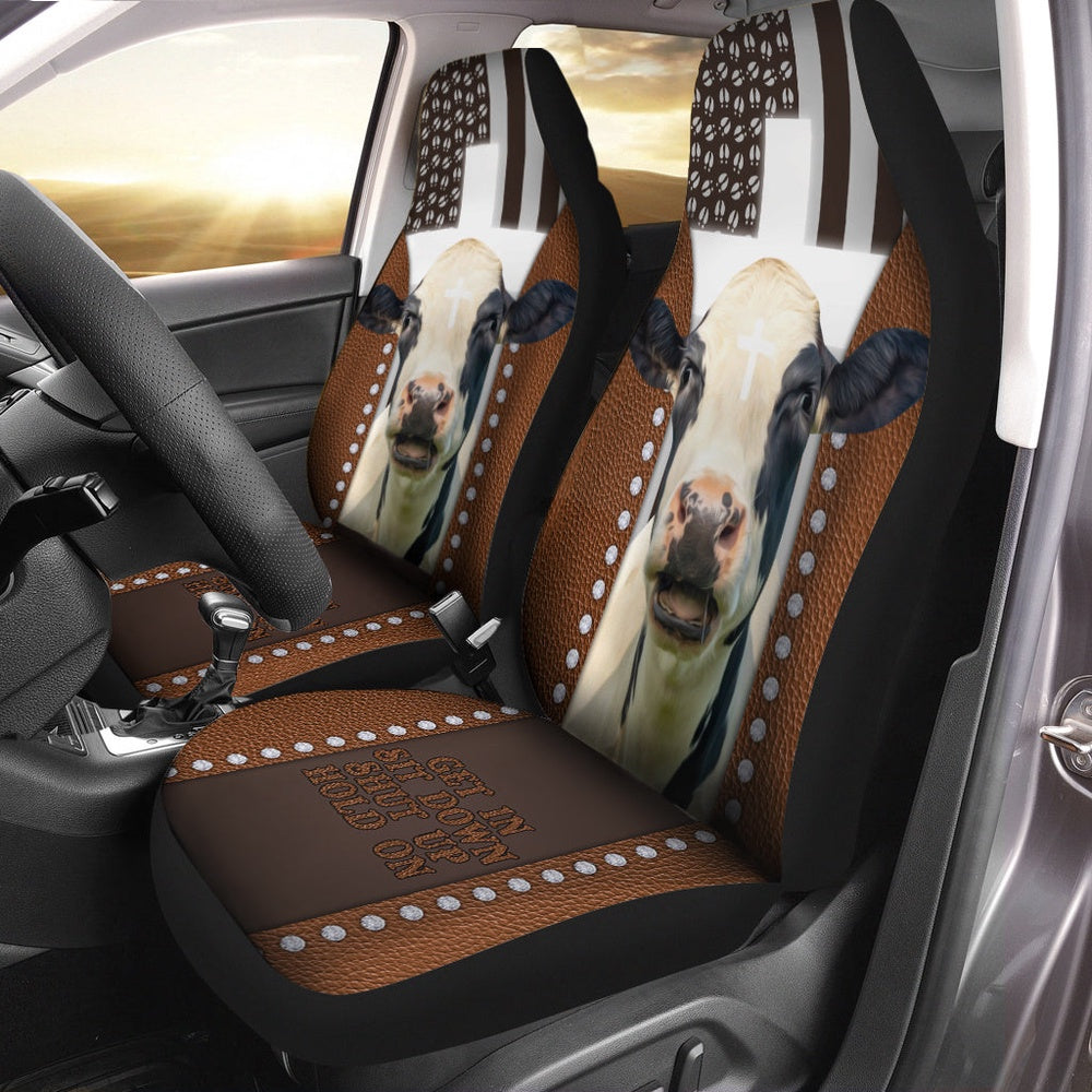 Jesus Holstein Pattern Car Seat Cover, Car Seat Cover, Farm Car Seat Cover, Pet Seat Covers