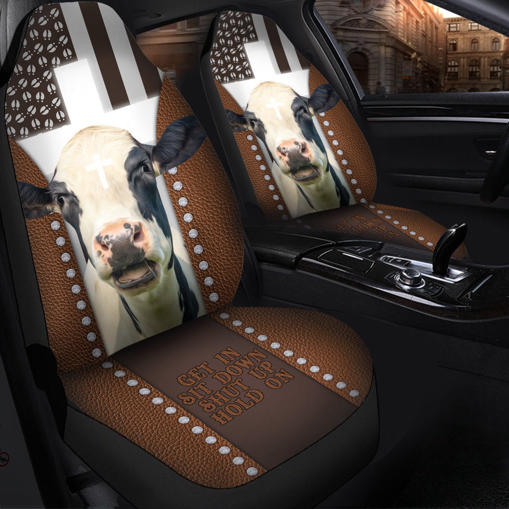 Jesus Holstein Pattern Car Seat Cover, Car Seat Cover, Farm Car Seat Cover, Pet Seat Covers