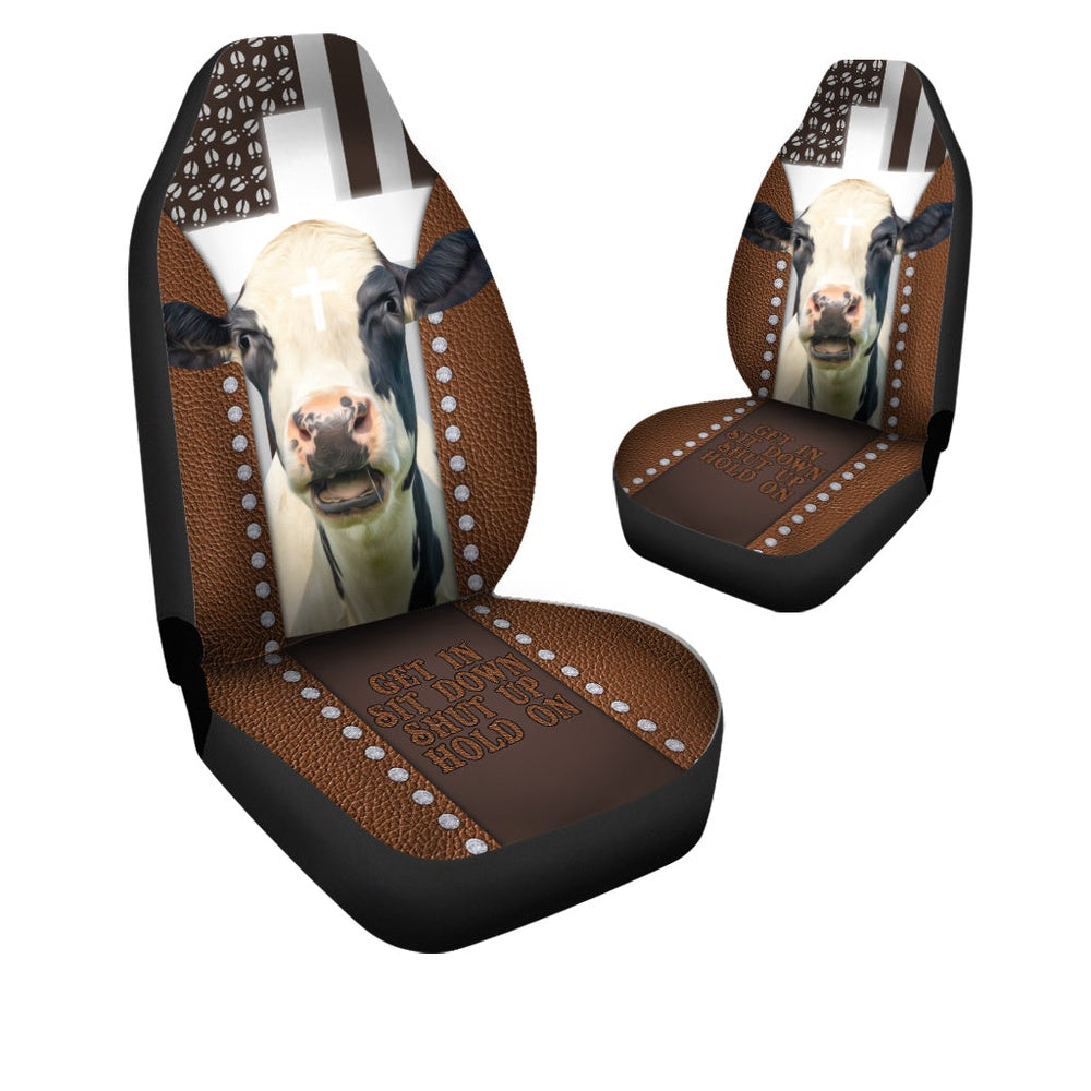 Jesus Holstein Pattern Car Seat Cover, Car Seat Cover, Farm Car Seat Cover, Pet Seat Covers