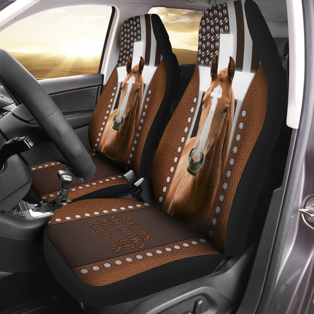 Jesus Horse Pattern Car Seat Cover, Car Seat Cover, Farm Car Seat Cover, Pet Seat Covers