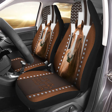 Jesus Horse Pattern Car Seat Cover, Car Seat Cover, Farm Car Seat Cover, Pet Seat Covers
