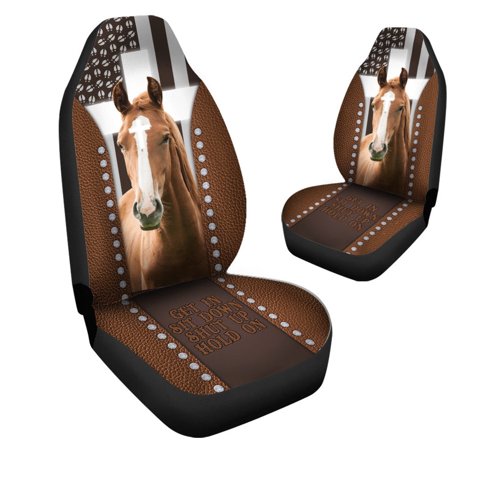Jesus Horse Pattern Car Seat Cover, Car Seat Cover, Farm Car Seat Cover, Pet Seat Covers