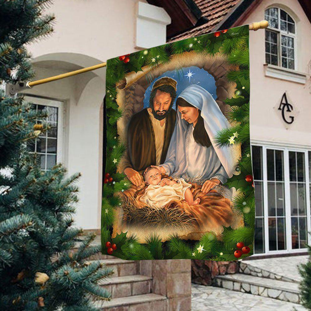 Jesus Is The Reason Christmas Flag Jesus Is Born Nativity Of Jesus, Christmas Outdoor Decor Decoration