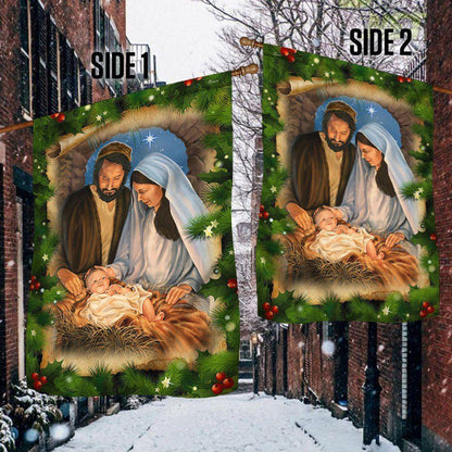 Jesus Is The Reason Christmas Flag Jesus Is Born Nativity Of Jesus, Christmas Outdoor Decor Decoration