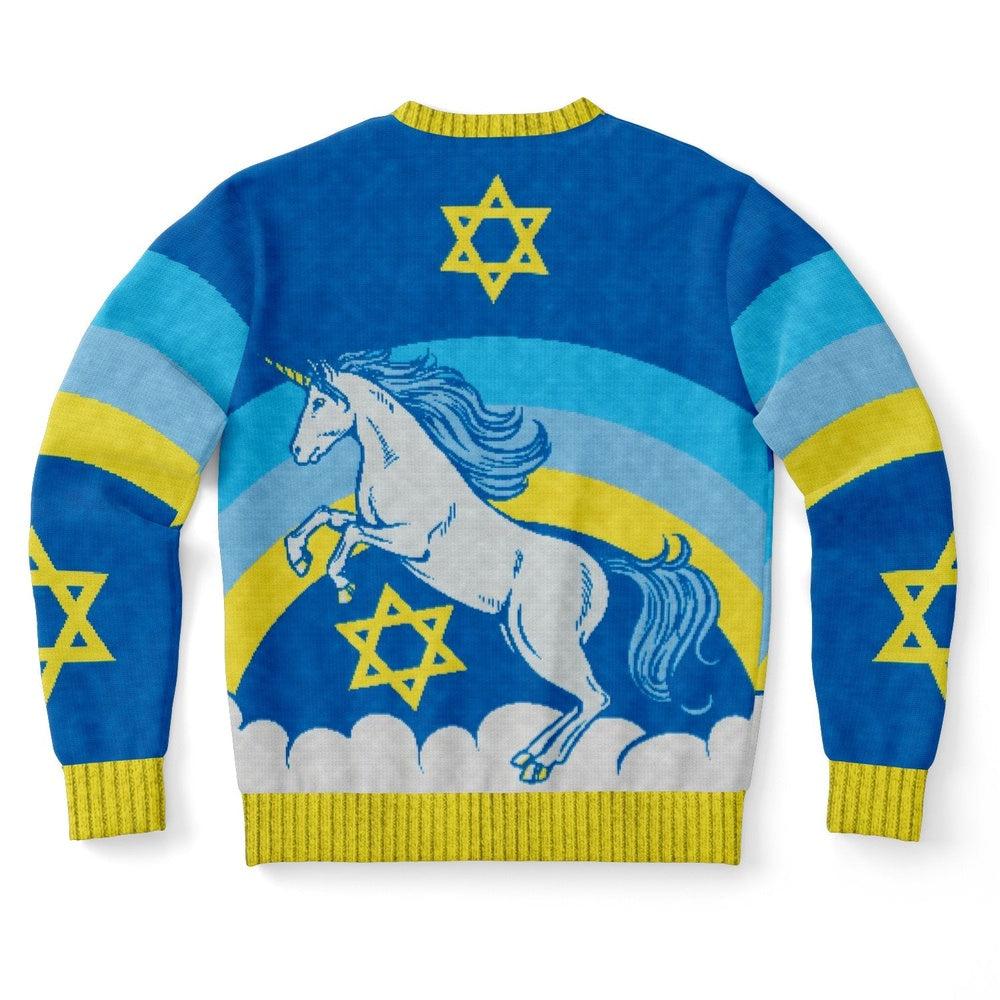 Jewnicorn Star Of David Ugly Christmas Sweater, Christmas Ugly Sweater, Sweater Xmas, Ugly Sweater
