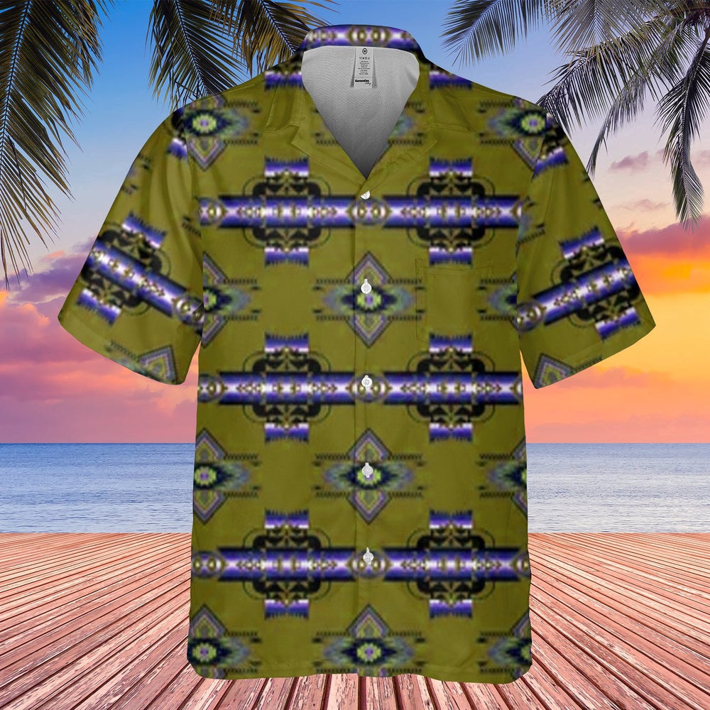 Kaleidoscope Pattern Hawaiian Shirt, America Shirt, Native American Hawaiian Shirt