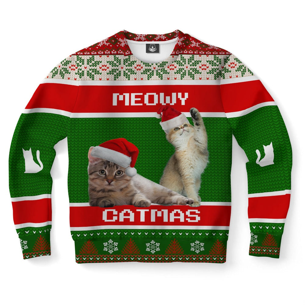 Kitten Ugly Christmas Sweater, Christmas Ugly Sweater, Sweater Xmas, Ugly Sweater