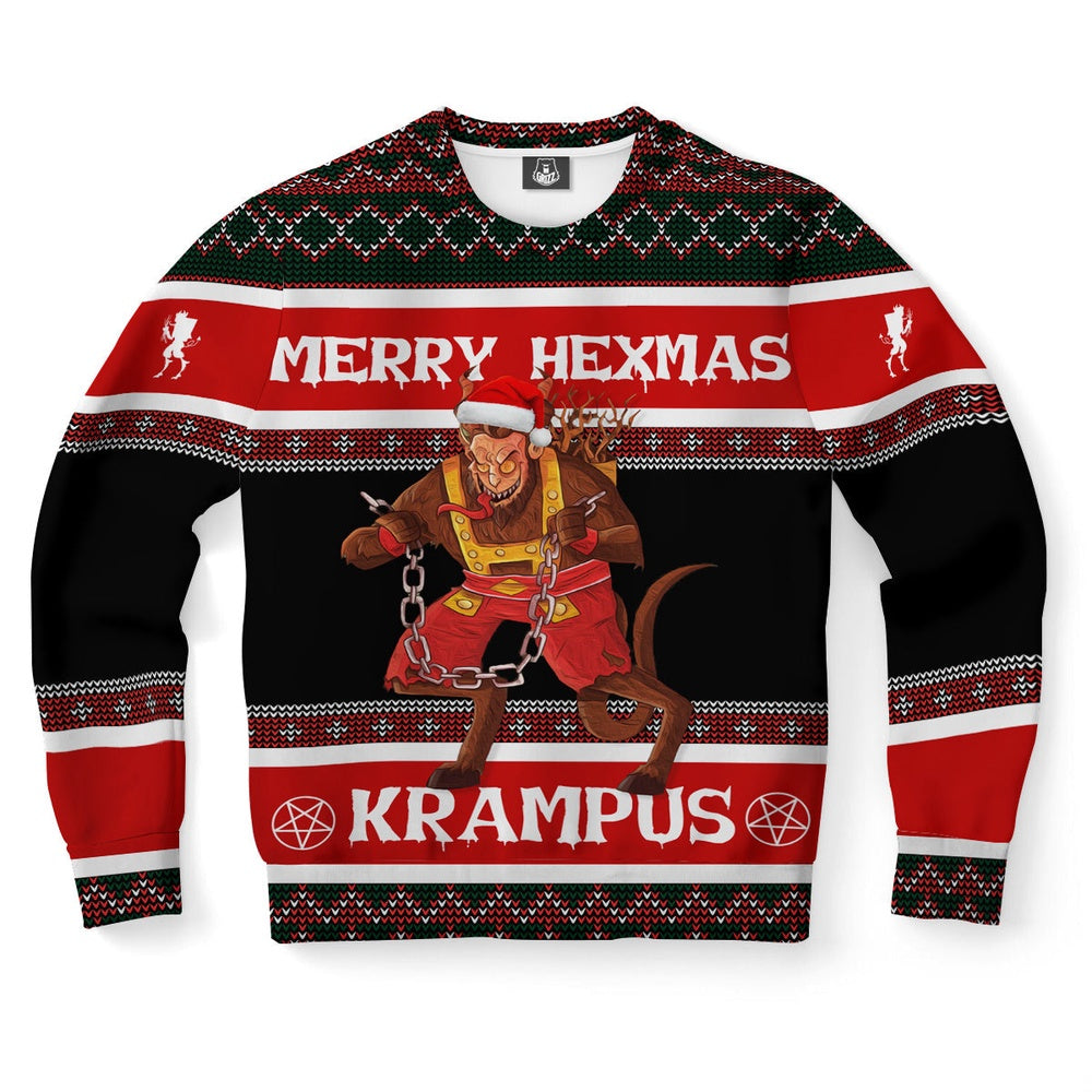 Krampus Hexmas Ugly Christmas Sweater, Christmas Ugly Sweater, Sweater Xmas, Ugly Sweater