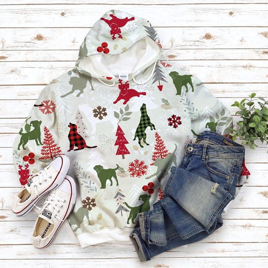 Labrador Retriever Christmas All Over Print Shirt, Christmas Hoodie, Christmas Sweatshirt