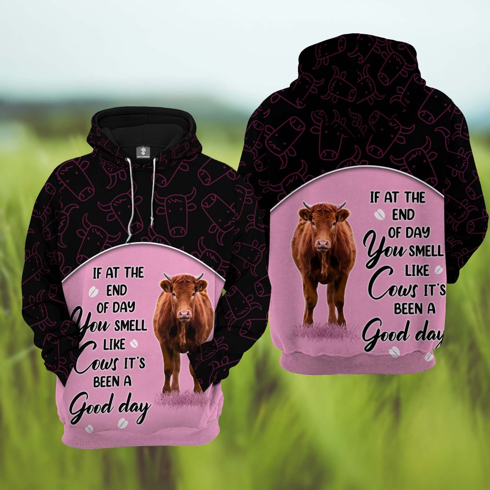 Limousin Cattle It's Been A Good Day 3D Hoodie, Farmer Hoodie, Farm Themed Shirts, Farm Tee Shirts
